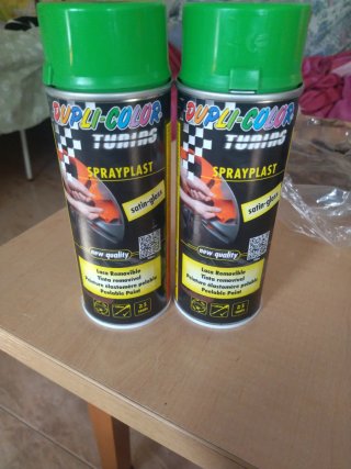 2x Dupli-Color Sprayplast Satin-Gloss Verde