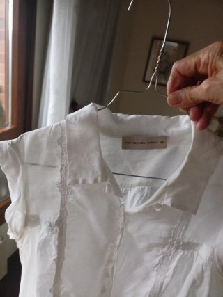 Blusa Blanca Purificación García Talla 36