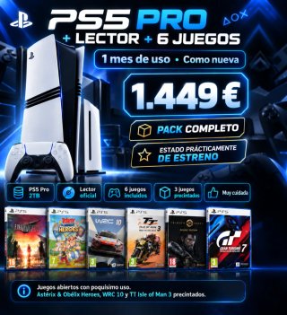 PS5 Pro con Lector y 6 Juegos