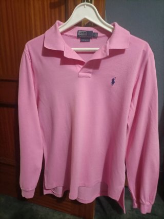 Polo Ralph Lauren Manga Larga Rosa Talla L