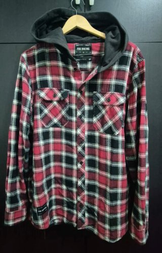 Camisa con capucha Fox Racing cuadros