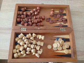 Juego de Ajedrez y Damas de Madera