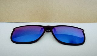 Clip Gafas de Sol Polarizadas - Azul Eléctrico