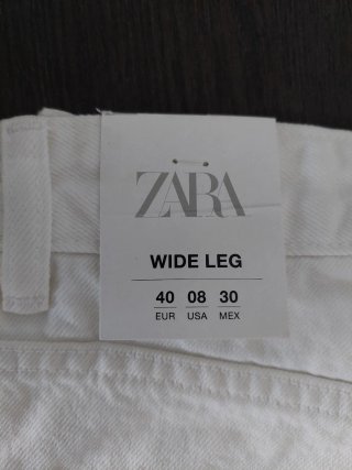 Pantalón Zara Wide Leg Talla 40