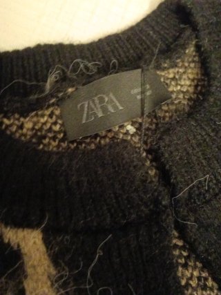 Jersey Zara Animal Print Marrón y Negro