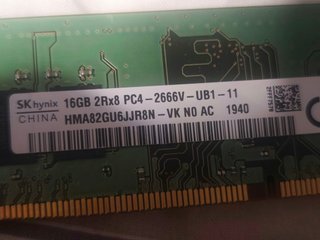 SK hynix 16GB DDR4 2666MHz PC4-2666V