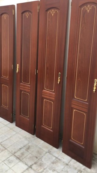 4 Puertas de Armario de Madera Maciza