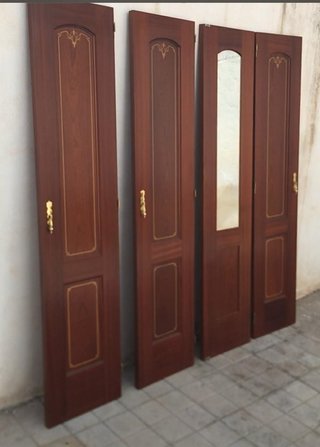 4 Puertas de Armario de Madera Maciza