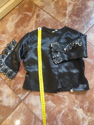 Camisa Baturra Negra para Niña