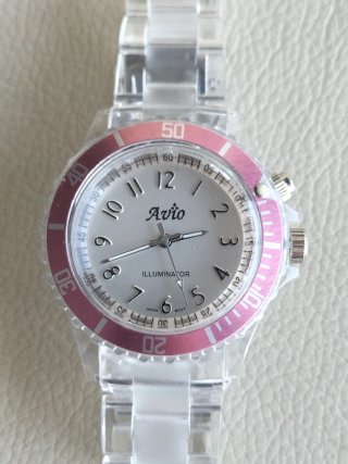 Reloj Avio Unisex Plateado y Rosa nuevo.