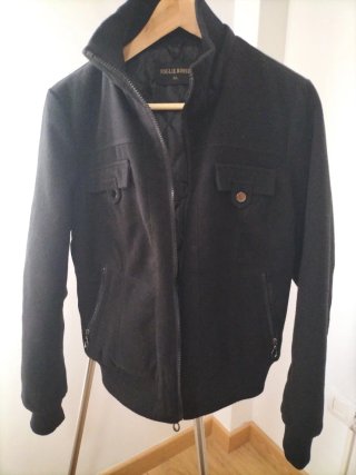 Abrigo FOGLIE ROSSE XL Negro