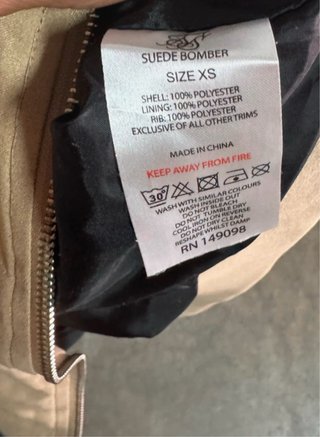 Cazadora Bomber Siksilk Beige Talla XS