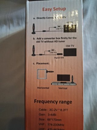 Antena TV Portátil 4K 1080p (Ref 2)