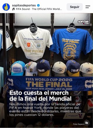 Camiseta oficial FIFA Mundial 2026 Final NUEVA