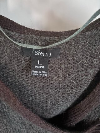 Poncho/capa Sfera punto gris oscuro Talla L