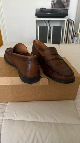 Mocasines Mango Man Piel Marrón