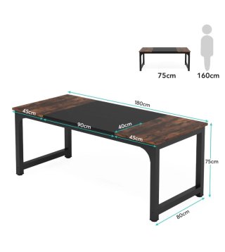 Escritorio industrial 180cm