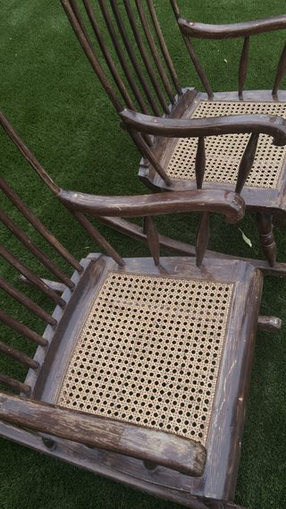 2 Mecedoras Antiguas de Madera
