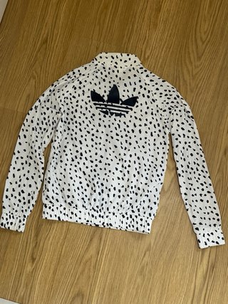 Cortavientos Adidas Negro y Blanco