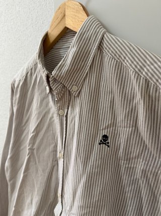 Camisa Scalpers Rayas Grises Talla 38