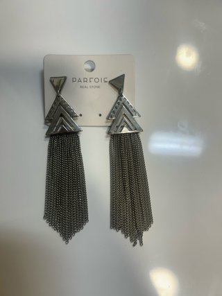 Pendientes largos Parfois plata