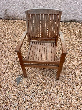 2 Sillas de Teca para Exterior