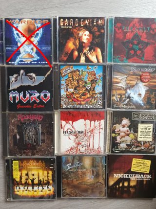 Lote de 12 CDs de Rock y Metal