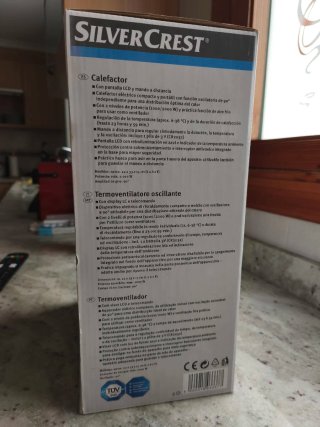 Calefactor Termoventilador Oscilante 2000W