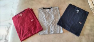Lote 3 Camisetas Hollister Hombre original