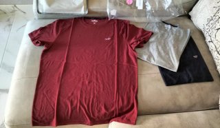 Lote 3 Camisetas Hollister Hombre original