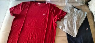 Lote 3 Camisetas Hollister Hombre original