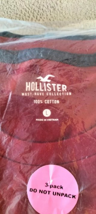 Lote 3 Camisetas Hollister Hombre original