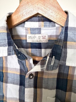 Camisa de Cuadros Zara Boys
