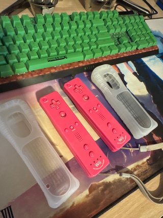 2 Mandos Wii Rosa