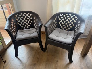 2 sillas / butacas de terraza/balcón muy cómodas