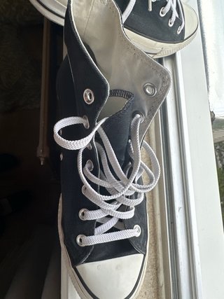 Converse plataforma talla 40 negras