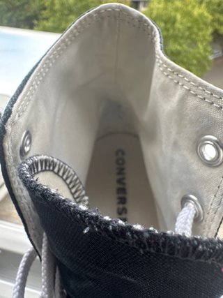 Converse plataforma talla 40 negras