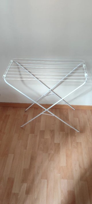 Tendedero plegable blanco