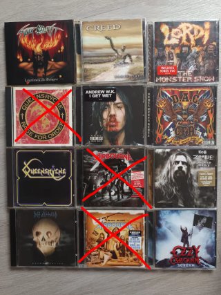 Lote de 12 CDs de Rock y Metal