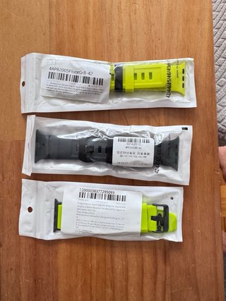 Correas CAOWTAN para Apple Watch Amarillo Neón