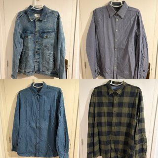Lote Camisas y Chaqueta Vaquera XL