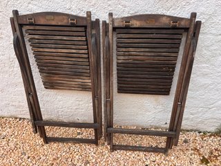 Set de 2 Tumbonas Plegables de Madera Scan Design