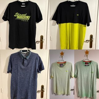 4 Camisetas y Polo,CK, Diesel, Vans...