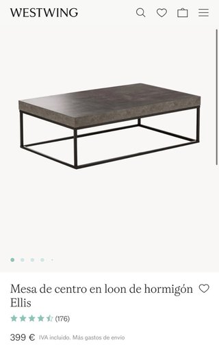 Mesa de centro Westwing diseño