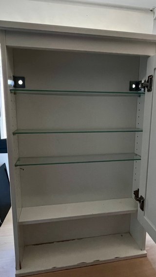 Armario de Baño con Espejo Blanco