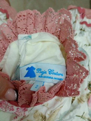Vestido Baja Costura Infantil Talla 2