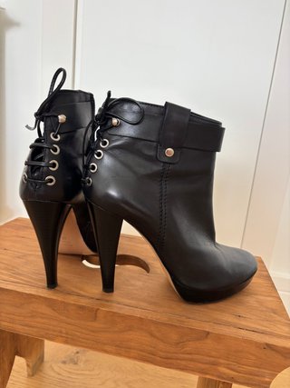 Botines de Piel Negros Talla 41