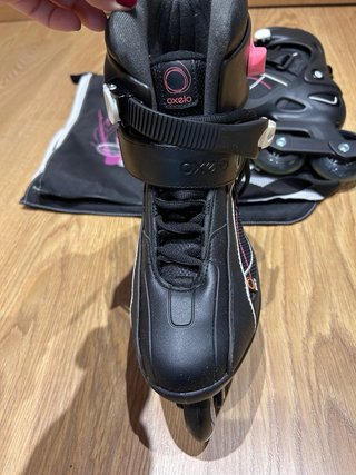 Patines Oxelo Negro y Rosa Talla 39.5