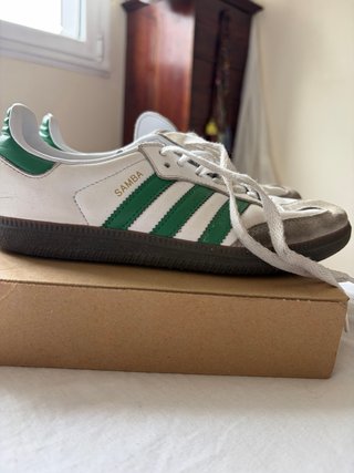 Adidas Samba Blancas y Verdes
