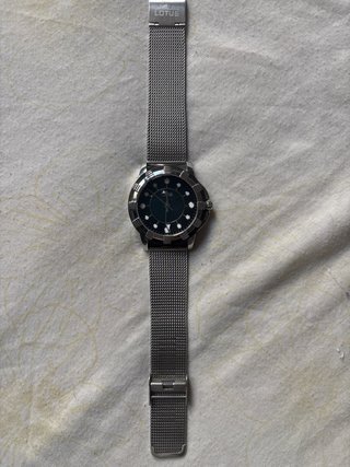 Reloj Lotus Mujer Plata y Negro